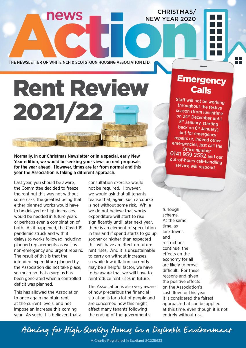 Housing Association Christmas 2020 Newsletter